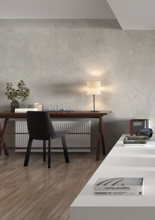 Lampa stołowa BIKIA czarny E27 klosz z lnu i rafii