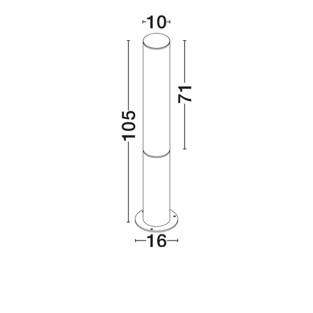 Lampa ogrodowa Luces Exclusivas MONSECA LE75105 czarny