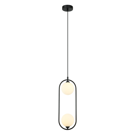 Lampa wisząca Italux Lupus PND-3965-2-BK Czarny, biały