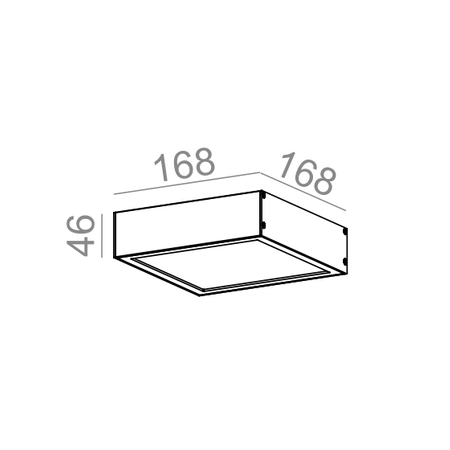 Kinkiet AQForm Slimmer 17 LED Hermetic Wall Biały Struktura