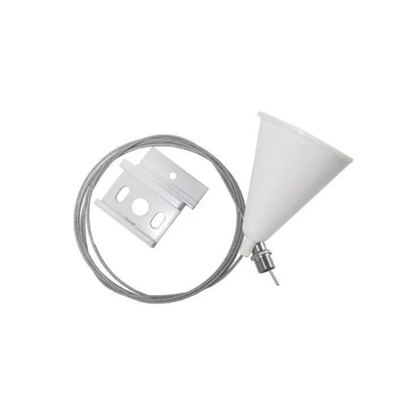 Zestaw do zawieszania szyn 1-fazowych Greenie biały