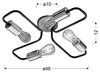 Lampa sufitowa Candellux 34-66923 Herpe