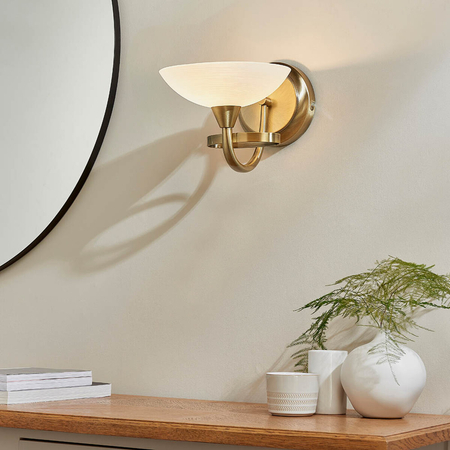 Kinkiet Endon Lighting Cagney CAGNEY-1WBAB mosiądz