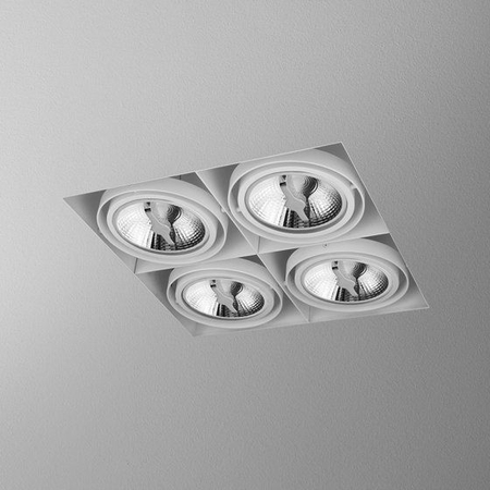 Lampa wpuszczana AQForm Squares 111 x 4 Sq Trimless 230V Recessed Biały Struktura