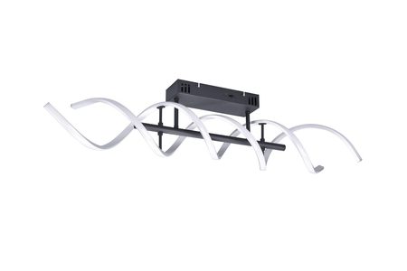 Lampa sufitowa Trio 641810205 czarny/srebrny