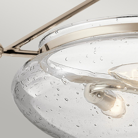 Półplafon Belle - 3 źródła światła - Polerowany nikiel Quintiesse QN-BELLE-SF-PN