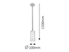 Lampa wisząca Rabalux Aurel 6337 chrom satyna