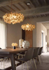 Lampa wisząca Slamp CLIZIA - MAMA NON MAMA GOLD - TRANSPARENT WIRE S CLISS00GNM01T00000EU złoty