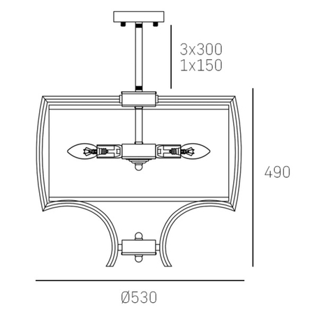 Cosmo Light Lampa wisząca FARO P04046NI-WH