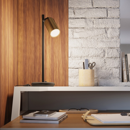 Sollux Lighting Plafon WINX 4 czarny/złoty SL.1386