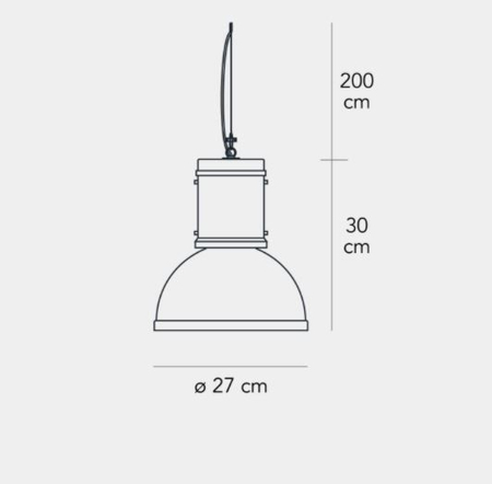 Lampa wisząca Fontana Arte F500080200ALNE Lampara