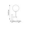 Kinkiet Endon Lighting Otto 75960 mosiądz