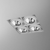 Lampa wpuszczana AQForm Squares 111 x 4 Sq Trimless 230V Recessed Biały Struktura