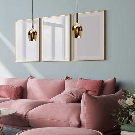 Milagro Lampa wisząca LUGANO GOLD 1xE14 ML8815 CZARNY / ZŁOTY