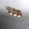 Sollux Lighting Plafon WOODY 3 naturalne drewno SL.1010