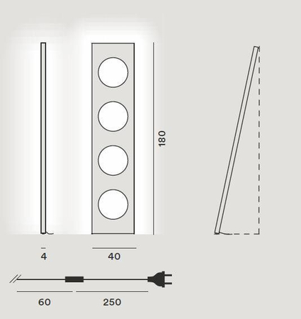Lampa podłogowa Foscarini 280003-14 Dolmen