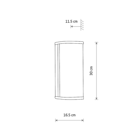 Kinkiet PALMAS LED Nowodvorski 10729 chrom