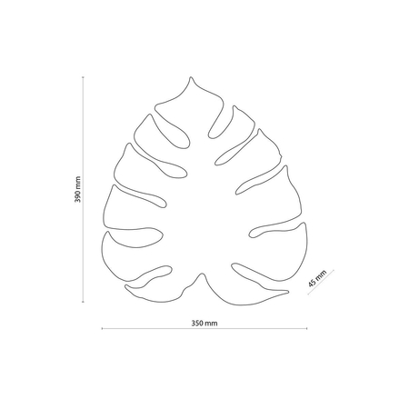 Kinkiet MONSTERA TK Lighting 4665 złoty