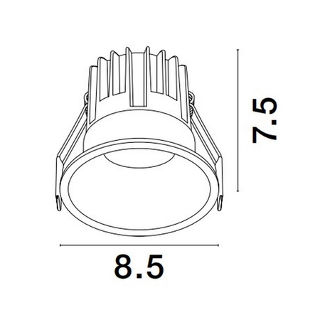 Oczko Luces Exclusivas ARAMIEL LE65101 biały