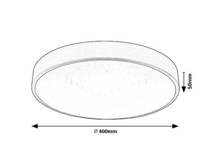 Lampa sufitowa Rabalux Octav2 71135 srebrny
