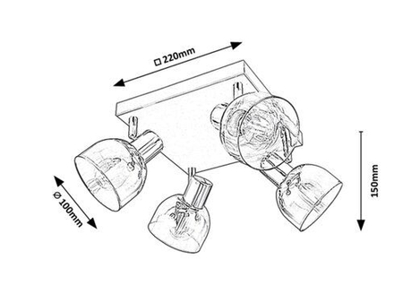 Oczko Rabalux Tarien 3250 chrom
