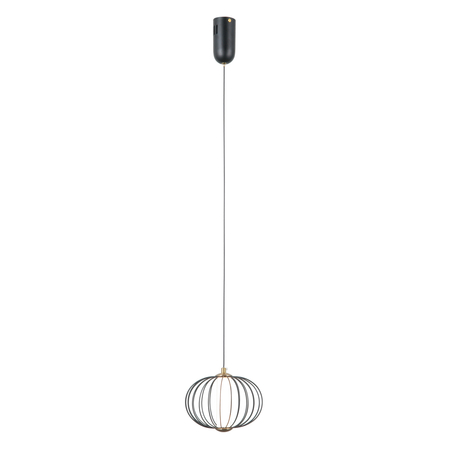 Lampa wisząca Italux Rabel PND-344221-1-BK Czarny mat