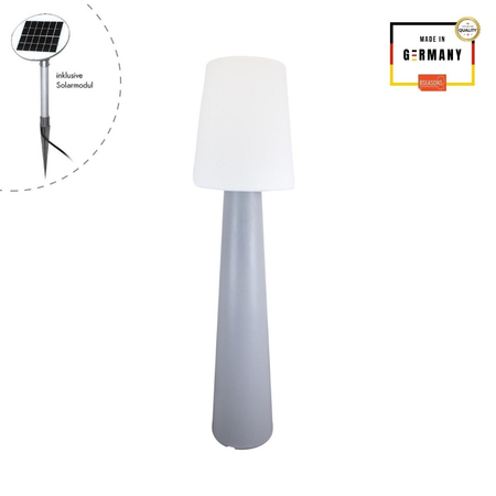 Lampa solarna No.1 zewnętrzna ogrodowa przenośna 2900K Biała ciepła 160cm, szary 32569S