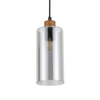 Lampa wisząca Italux Naster PND-23051-1-WO Drewniany, czarny