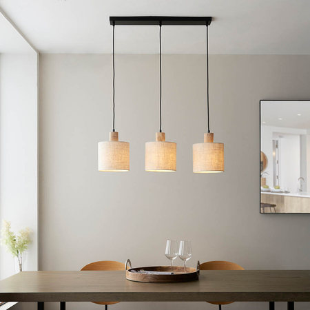 Lampa wisząca Endon Lighting Durban 101681 drewniany