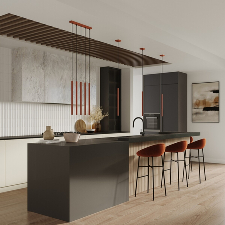 Sollux Lighting Lampa wisząca PASTELO 2 ochra czerwona SL.1525