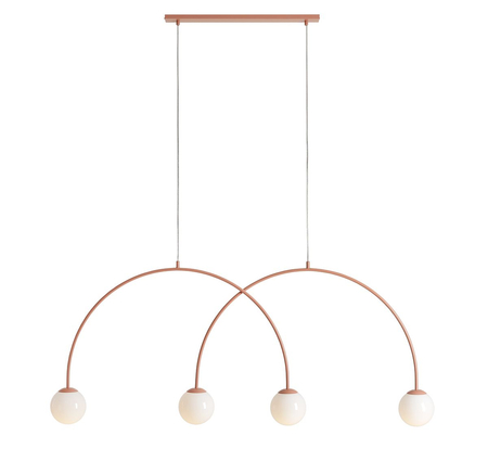 Lampa wisząca UNA 4 CORAL L Aldex 1116L11_L koralowy