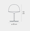 Lampa stołowa Fontana Arte F425105350NENE Cheshire