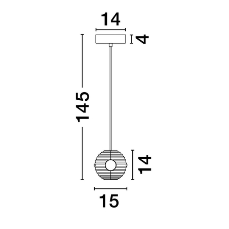Lampa wisząca Luces Exclusivas LE44232 czarny, złoty i odcienie złota
