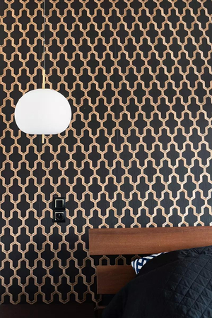 Złota lampa wisząca LED Apple P