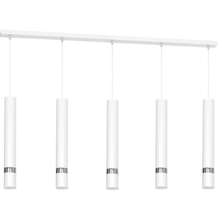 Milagro Lampa wisząca Joker Biały / Chrome 5xGU10 MLP1412 BIAŁY