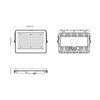 Eko-Light Naświetlacz Solarny Fokus 100W 1300lm 6000K EKO9092 CZARNY