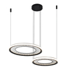 Milagro Lampa wisząca NEST 77W LED 61+41cm ML0525 CZARNY