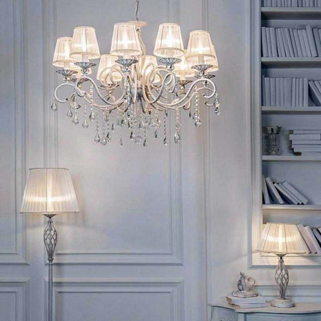 Lampa podłogowa Maytoni ARM247-11-G Floor Lamp Grace - Biały z dodatkiem złota