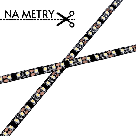 Taśma LED Greenie 120x3528SMD 9,6W/m Czarne PCB CW Rolka 1m [3 lata gwarancji]