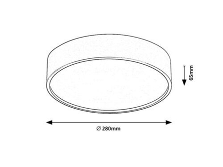 Lampa sufitowa Rabalux Larcia 75010 srebrny