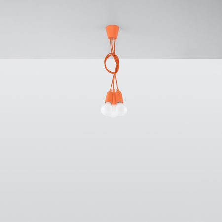 Sollux Lighting Lampa wisząca DIEGO 3 pomarańczowy SL.0585