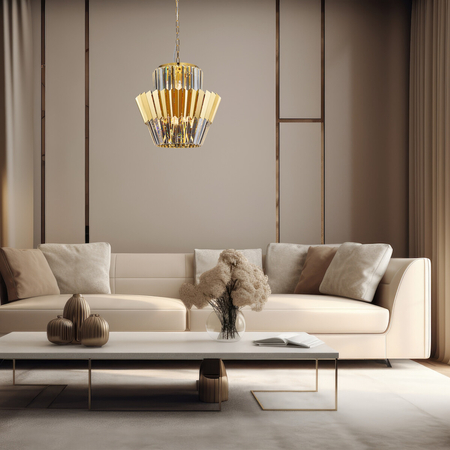 Milagro Żyrandol DONNA GOLD 9xE14 ML0413 ZŁOTY