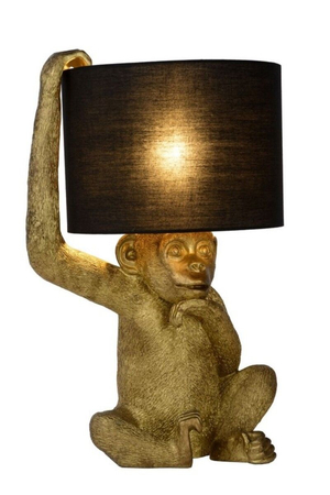 Lampa stołowa Lucide EXTRAVAGANZA CHIMP 10502/81/30 czarny/złoty