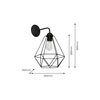 Milagro Kinkiet BASKET BLACK 1xE27 MLP7206 CZARNY