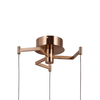 Lampa wisząca Italux Fuente PND-34395-3-HBR Złoty