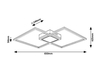 Lampa sufitowa Rabalux Sirius 5288 czarny matowy