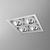 Lampa wpuszczana AQForm Squares 111 x 4 Sq 230V Recessed Biały Struktura
