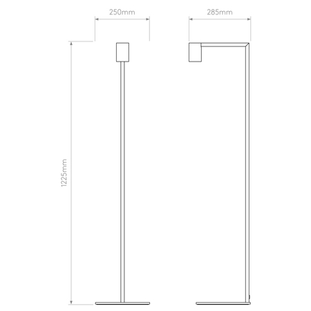Lampa podłogowa Astro Ascoli Floor 1286156 Matowy Czarny
