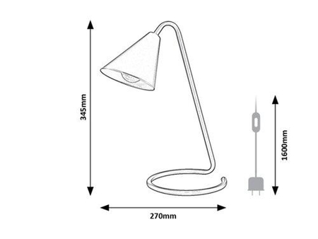Lampa stołowa Rabalux Monty 3089 biały