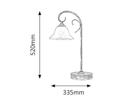 Lampa stołowa Rabalux Katherine 7187 biały antyk